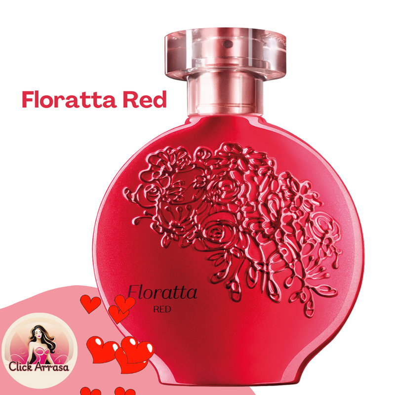 Floratta Red Desodorante Colônia 75ml - Feminilidade e Romance em Cada Borrifada!