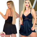 Camisola Sexy Feminina de Renda Sem Bojo com Calcinha Fio - Valorize Sua Beleza com e Sensualidade!